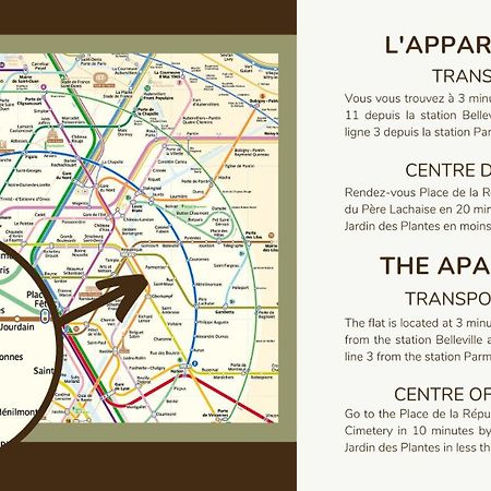 21.Appart 4Pers #Oberkampf#Belleville# Paris Exteriör bild